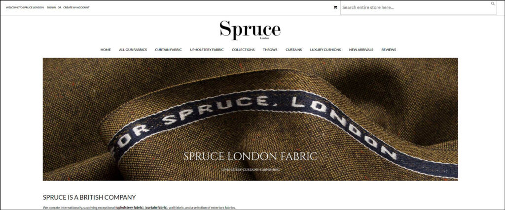 Spruce London Magento Website